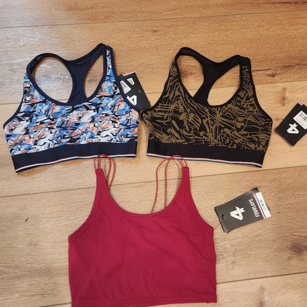 3 Sports Bra Size XS Fitness Workout Running 4 Laps - Picture 8 of 9